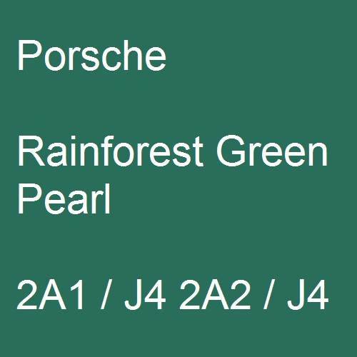 Porsche, Rainforest Green Pearl, 2A1 / J4 2A2 / J4.